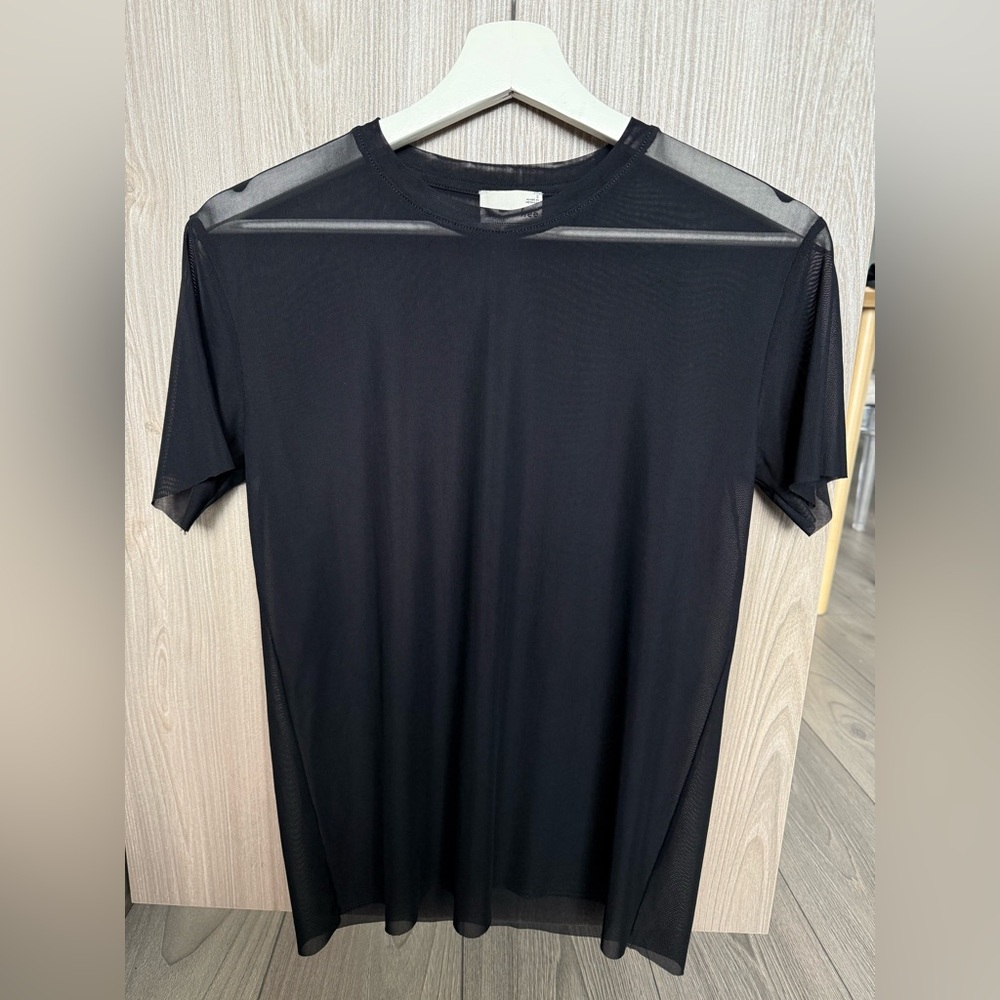 Black Mesh T-Shirt